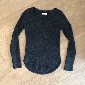 Abercrombie & Fitch Gray Henley